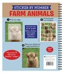 Farm Animals Sticker by Number eBook for Seniors