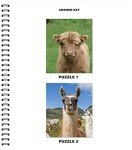 Farm Animals Sticker by Number eBook for Seniors