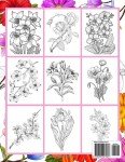Coloring Book for Seniors: Relaxing Floral Designs