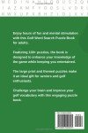 Golf-Themed Word Search Puzzle Book for Seniors