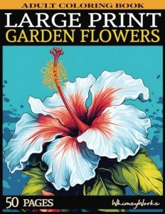 Easy Large Print Coloring Book for Seniors