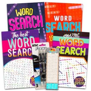 4 Pocket-Sized Word Search Books for Seniors