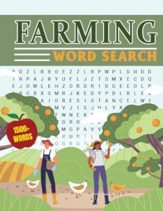 Large Print Farming Word Search for Seniors