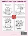 Easy Flower Coloring Book for Seniors' Relaxation