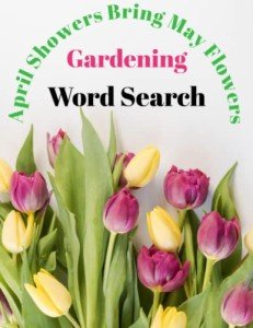Spring Gardening Word Search Puzzle for Seniors
