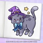 Witchy Vibes: Easy Coloring Book for Seniors