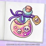 Witchy Vibes: Easy Coloring Book for Seniors