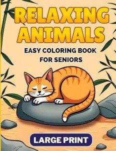 Large Print Easy Coloring Book for Seniors