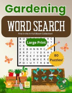 Large Print Garden Word Search Puzzles for Seniors