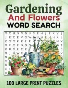 Large Print Gardening Word Search for Seniors