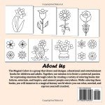 Easy Flowers Coloring Book for Relaxation and Fun