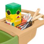 Easy Haul Wheelbarrow with Tool Storage - Green
