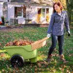 Easy Haul Wheelbarrow with Tool Storage - Green
