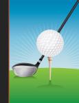 Golf Composition Notebook with Lined Pages