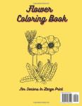 Large Print Flower Coloring Book for Seniors