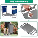 Garden Kneeler and Seat with Tool Pouches