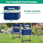 Garden Kneeler and Seat with Tool Pouches