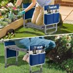 Garden Kneeler and Seat with Tool Pouches