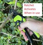 Easy Grip Ratchet Pruning Shears for Seniors