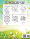 Large Print Flowers Coloring Book for Seniors