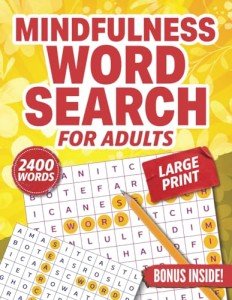 Large Print Mindfulness Word Search for Seniors
