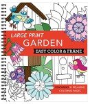 Large Print Garden Coloring Book for Seniors