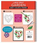 Large Print Garden Coloring Book for Seniors
