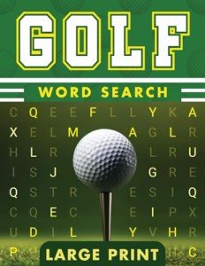 Large Print Golf Word Search Puzzle Book