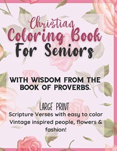 Large Print Christian Coloring Book for Seniors
