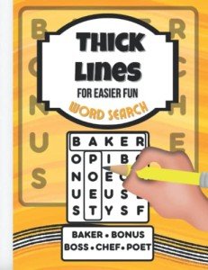 Large Print Word Search for Seniors with Vision Issues