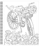 Large Print Garden Coloring Book for Seniors