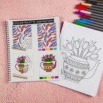 Calm Large Print Coloring Book for Seniors
