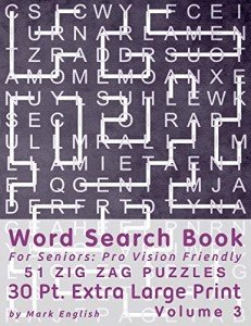 Zig Zag Word Search Book for Seniors