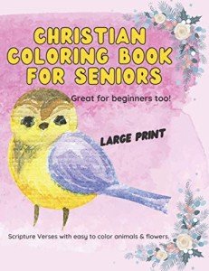 Large Print Christian Coloring Book for Seniors