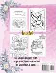 Large Print Christian Coloring Book for Seniors