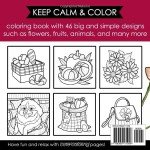 Large Print Coloring Book for Seniors and Adults
