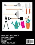 Large Print Garden Word Search Puzzle Book