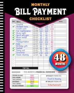 Bill Payment Checklist for Seniors: 4-Year Tracker