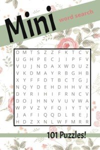 Travel Size Mini Word Search Book for Seniors