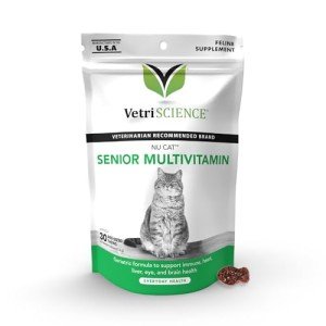 Senior Cat Multivitamin Chews with Lysine - 30 Count