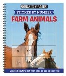 Farm Animals Sticker by Number eBook for Seniors