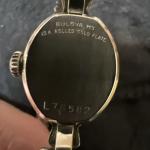 Vintage Ladies Bulova 10k White Gold Cocktail Watch