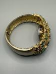 Ladies Vintage Gold Tone Cocktail Watch with Rhinestones