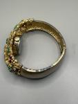 Ladies Vintage Gold Tone Cocktail Watch with Rhinestones
