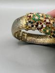 Ladies Vintage Gold Tone Cocktail Watch with Rhinestones