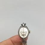 Vintage Helbros Cocktail Watch for Women 17mm Silver