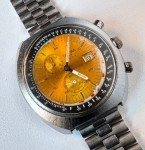 Sicura Vintage Men's Chronograph Watch, Yellow Dial