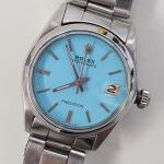 Rolex OysterDate 31 Turquoise Steel Manual Watch