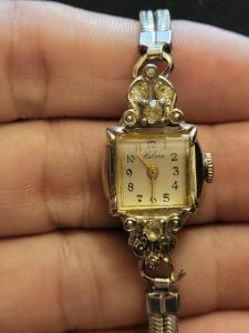 Helbros Vintage Cocktail Watch for Women with Diamonds