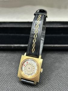 Ernest Borel Gold Tone Kaleidoscope Cocktail Watch